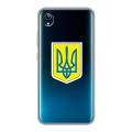 Полупрозрачный дизайнерский силиконовый чехол для Vivo Y91C Флаг Украины
