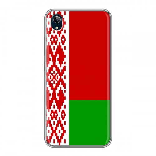 Дизайнерский силиконовый с усиленными углами чехол для Vivo Y91C Флаг Белоруссии