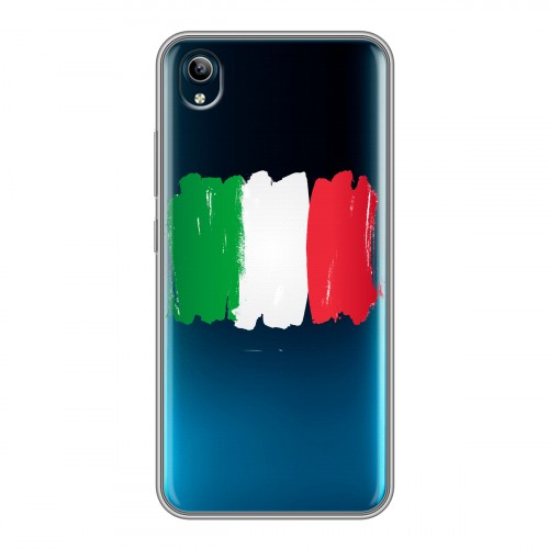 Полупрозрачный дизайнерский силиконовый чехол для Vivo Y91C Флаг Италии