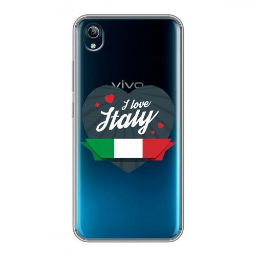 Полупрозрачный дизайнерский силиконовый чехол для Vivo Y91C Флаг Италии