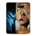 Дизайнерский силиконовый с усиленными углами чехол для ASUS ROG Phone 3 Медведи