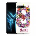 Дизайнерский силиконовый с усиленными углами чехол для ASUS ROG Phone 3 8 марта