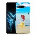 Дизайнерский силиконовый с усиленными углами чехол для ASUS ROG Phone 3 Пляж