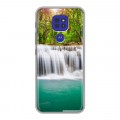 Дизайнерский силиконовый чехол для Motorola Moto G9 Play Водопады