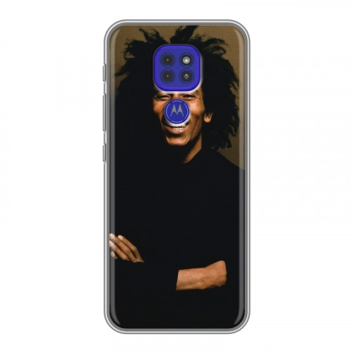 Дизайнерский силиконовый чехол для Motorola Moto G9 Play Боб Марли