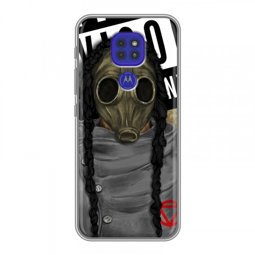 Дизайнерский силиконовый чехол для Motorola Moto G9 Play Бандитские маски