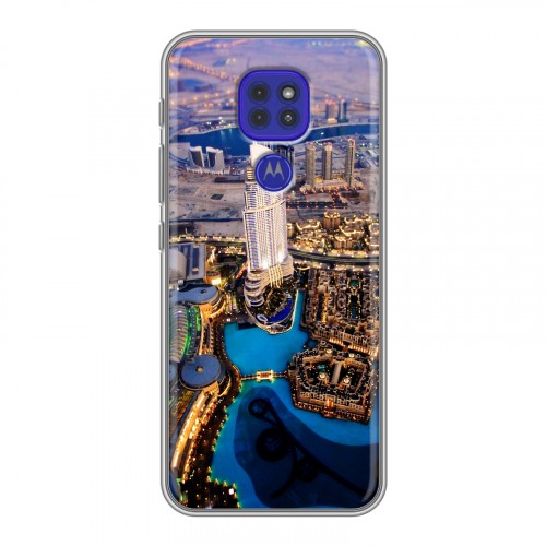 Дизайнерский силиконовый чехол для Motorola Moto G9 Play дубай