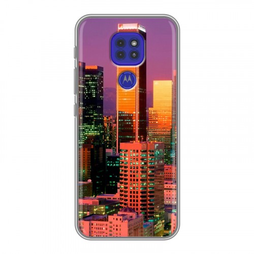 Дизайнерский силиконовый чехол для Motorola Moto G9 Play Лос-Анджелес