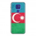 Дизайнерский силиконовый чехол для Motorola Moto G9 Play Флаг Азербайджана
