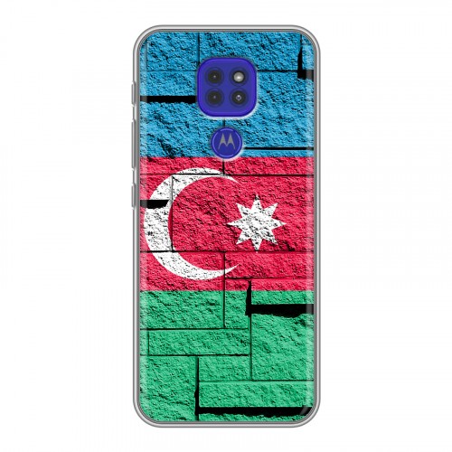 Дизайнерский силиконовый чехол для Motorola Moto G9 Play Флаг Азербайджана