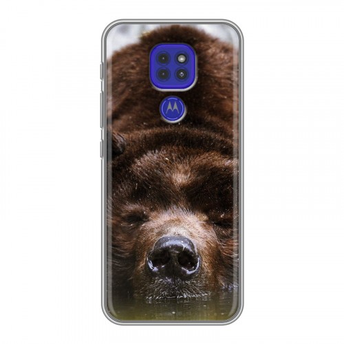 Дизайнерский силиконовый чехол для Motorola Moto G9 Play Медведи