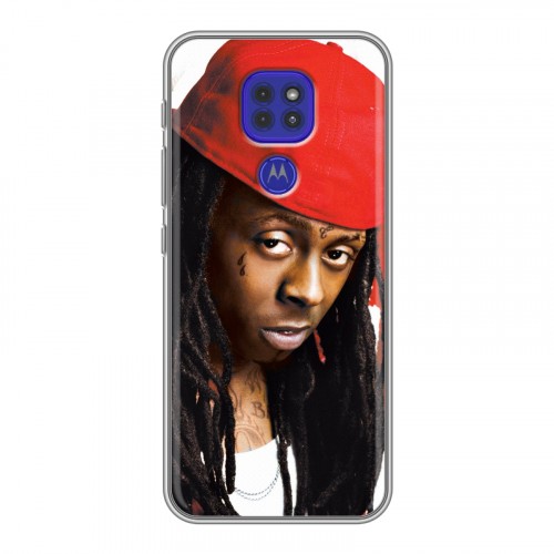 Дизайнерский силиконовый чехол для Motorola Moto G9 Play Lil Wayne