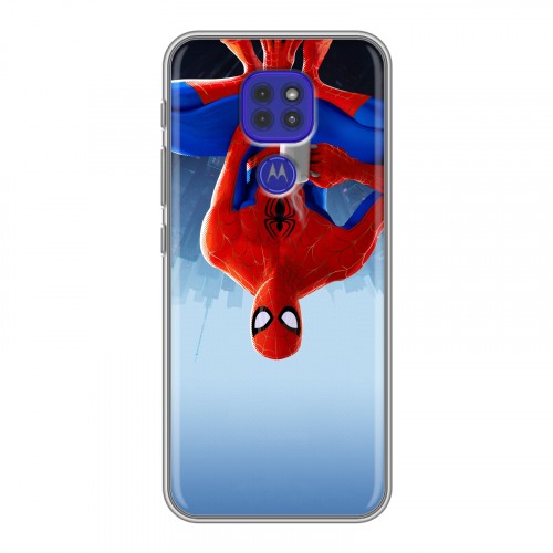 Дизайнерский силиконовый чехол для Motorola Moto G9 Play Человек-паук : Через вселенные
