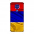 Дизайнерский силиконовый чехол для Motorola Moto G9 Play Флаг Армении