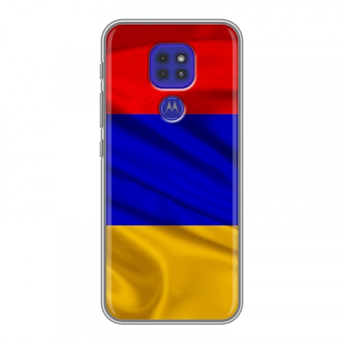 Дизайнерский силиконовый чехол для Motorola Moto G9 Play Флаг Армении