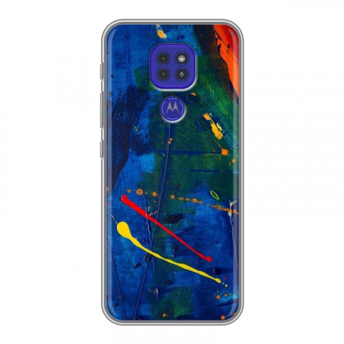 Дизайнерский силиконовый чехол для Motorola Moto G9 Play Мазки краски