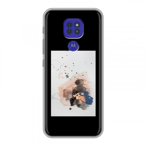 Дизайнерский силиконовый чехол для Motorola Moto G9 Play Стильные абстракции