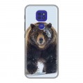 Дизайнерский силиконовый чехол для Motorola Moto G9 Play Медведь