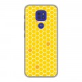 Дизайнерский силиконовый чехол для Motorola Moto G9 Play Пчелиные узоры