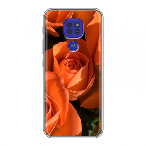 Дизайнерский силиконовый чехол для Motorola Moto G9 Play Розы