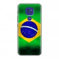 Дизайнерский силиконовый чехол для Motorola Moto G9 Play Флаг Бразилии