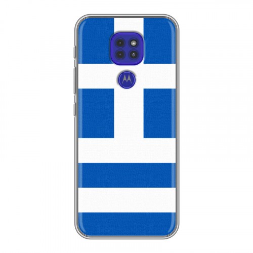 Дизайнерский силиконовый чехол для Motorola Moto G9 Play Флаг Греции