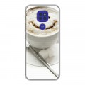 Дизайнерский силиконовый чехол для Motorola Moto G9 Play Кофе напиток