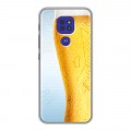Дизайнерский силиконовый чехол для Motorola Moto G9 Play Budweiser