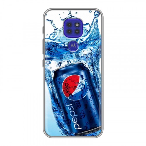 Дизайнерский силиконовый чехол для Motorola Moto G9 Play Pepsi