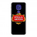 Дизайнерский силиконовый чехол для Motorola Moto G9 Play Stella Artois