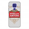 Дизайнерский силиконовый чехол для Motorola Moto G9 Play Stella Artois