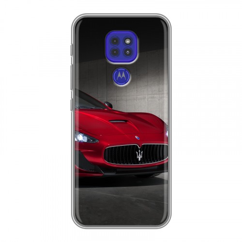 Дизайнерский силиконовый чехол для Motorola Moto G9 Play Maserati