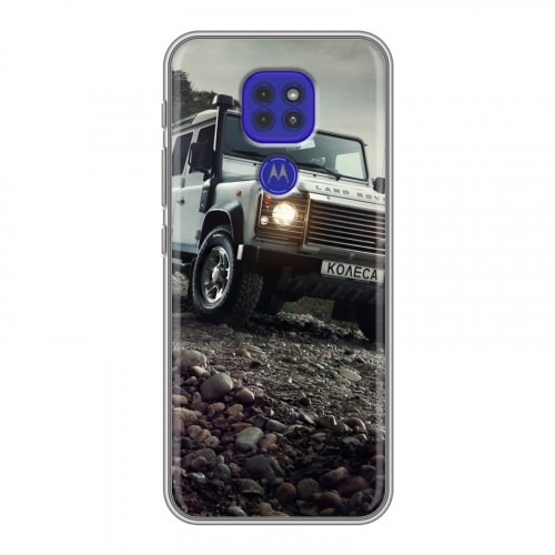 Дизайнерский силиконовый чехол для Motorola Moto G9 Play Land Rover
