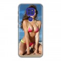 Дизайнерский силиконовый чехол для Motorola Moto G9 Play Ирина Шейк
