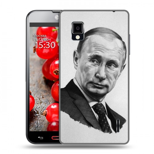 Дизайнерский пластиковый чехол для LG Optimus G В.В.Путин 