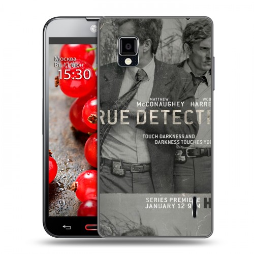 Дизайнерский пластиковый чехол для LG Optimus G Настоящий детектив