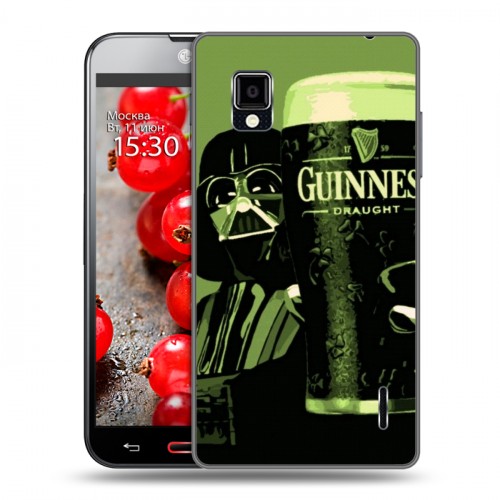 Дизайнерский пластиковый чехол для LG Optimus G Guinness