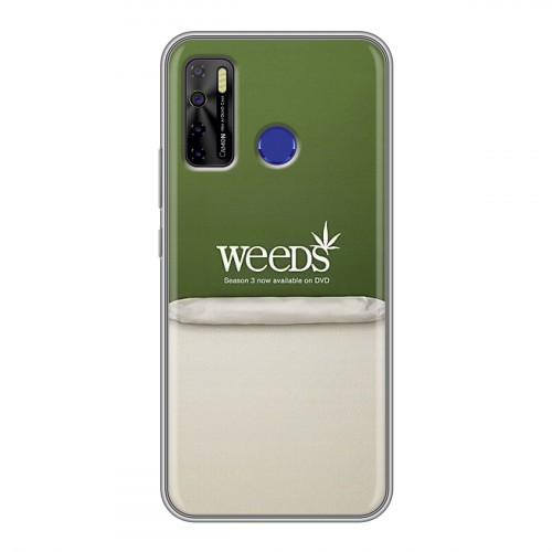 Дизайнерский силиконовый чехол для Tecno Camon 15 Weeds