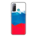 Дизайнерский силиконовый с усиленными углами чехол для Tecno Pouvoir 4 Российский флаг