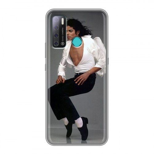Дизайнерский силиконовый с усиленными углами чехол для Tecno Pouvoir 4 Майкл Джексон