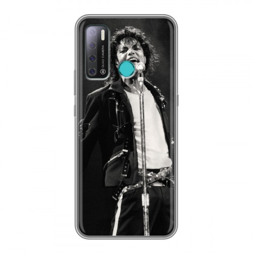 Дизайнерский силиконовый с усиленными углами чехол для Tecno Pouvoir 4 Майкл Джексон