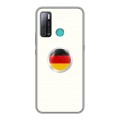 Дизайнерский силиконовый с усиленными углами чехол для Tecno Pouvoir 4 Флаг Германии