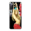 Дизайнерский силиконовый с усиленными углами чехол для Tecno Pouvoir 4 Shakira