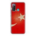 Дизайнерский пластиковый чехол для Tecno Pouvoir 4 Флаг Турции
