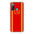 Дизайнерский пластиковый чехол для Tecno Pouvoir 4 Флаг СССР