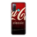 Дизайнерский силиконовый с усиленными углами чехол для Tecno Pouvoir 4 Coca-cola