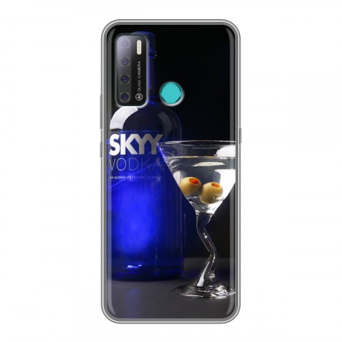 Дизайнерский силиконовый с усиленными углами чехол для Tecno Pouvoir 4 Skyy Vodka