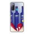 Дизайнерский силиконовый с усиленными углами чехол для Tecno Pouvoir 4 Skyy Vodka