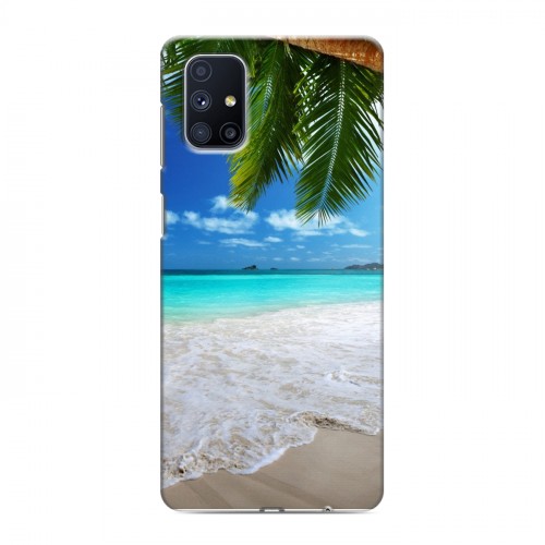 Дизайнерский силиконовый с усиленными углами чехол для Samsung Galaxy M51 пляж