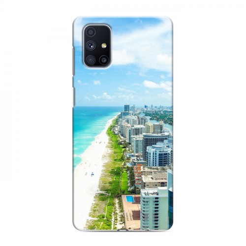 Дизайнерский силиконовый с усиленными углами чехол для Samsung Galaxy M51 пляж